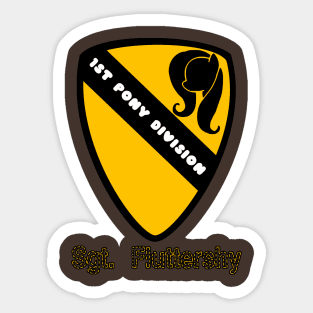 1st Pony Division - Sgt. Fluttershy Sticker